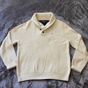 Men’s oatmeal Tommy Hilfiger sweater, Size XL